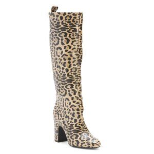 CECELIA NEW YORK Leopard Noel High Shaft Boots